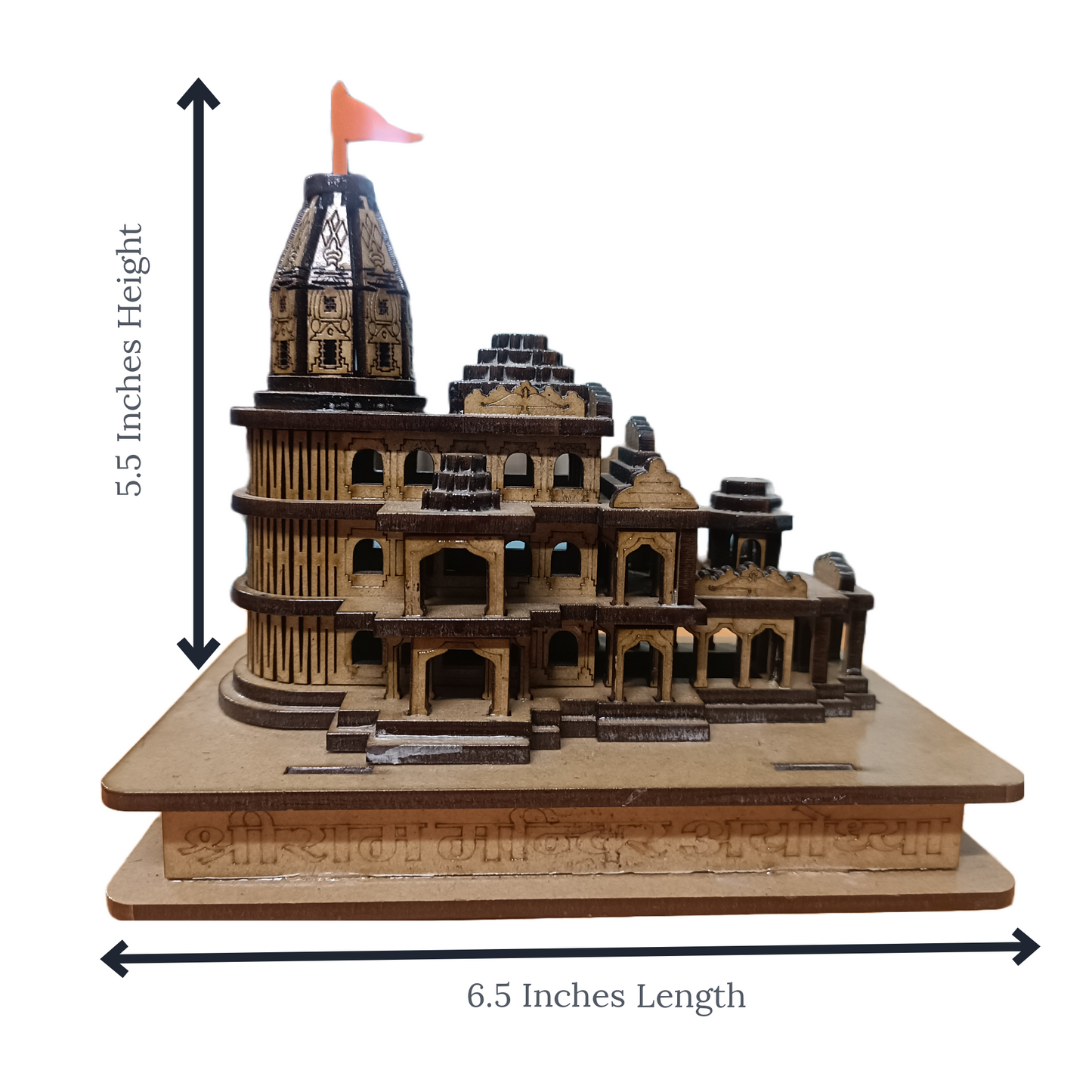Ram Mandir Ayodhya 3D Model | Car Dashboard Accessories
